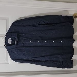 Old Navy Men's Casual L/S Button Down Shirt, Blue, XL